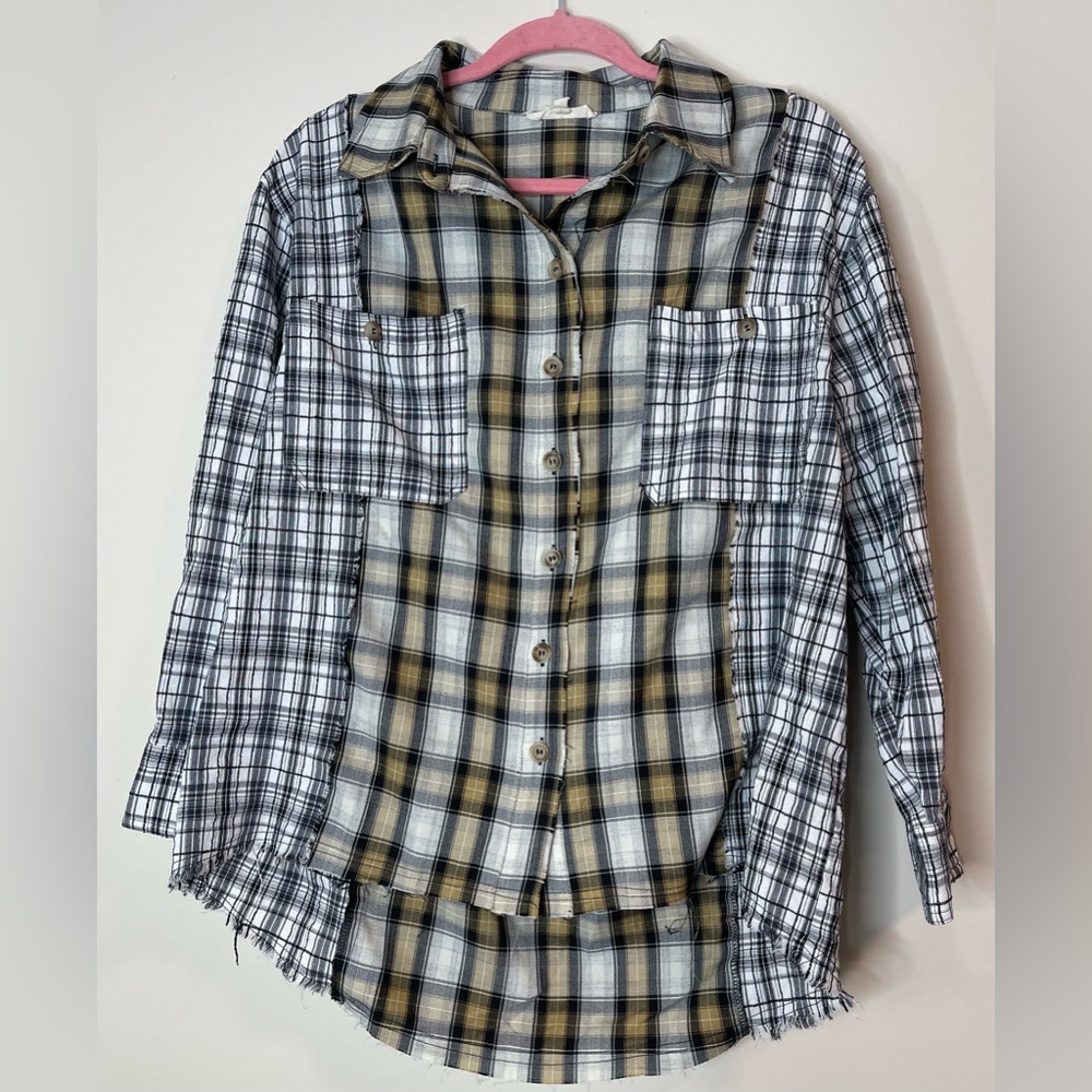 Promesa - Boutique Plaid Shirt - Black and Tan